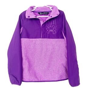 Under Armour Purple Quarter Zip Sweater Sz YS